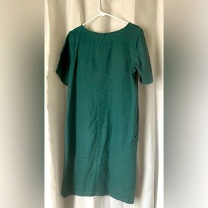 JJill Green Linen Dress
